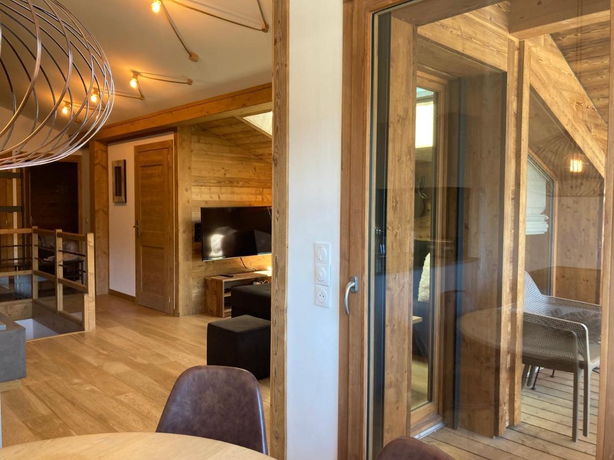 Le Lodge Chasse Montagne Les Gets Exteriör bild